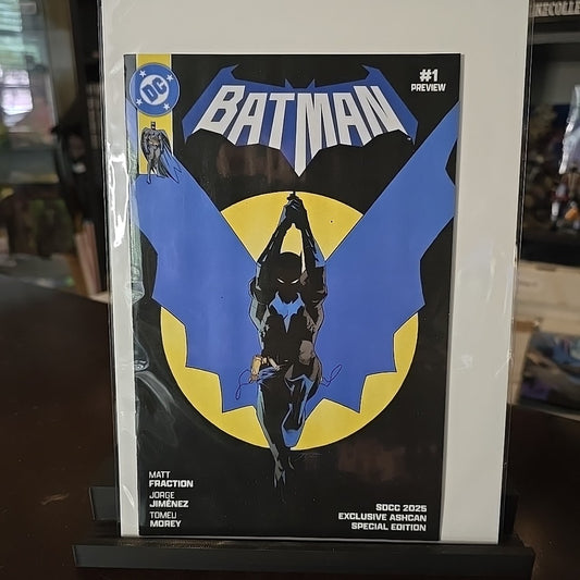 DC Batman #1 Preview SDCC 2025 Exclusive Ashcan Special Edition SHIPS TOP LOADER