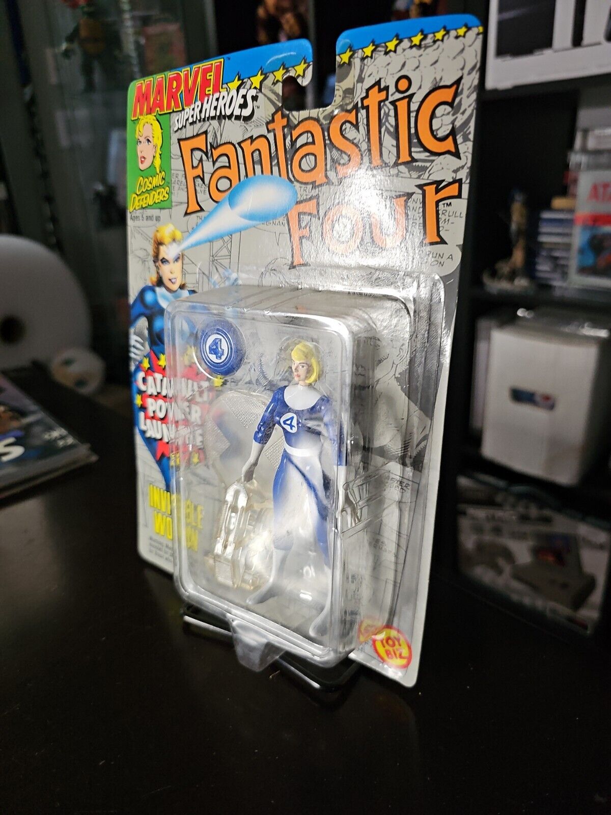 Marvel INVISIBLE WOMAN 5" Action Figure Fantastic Four ToyBiz 1993 NISB!!!