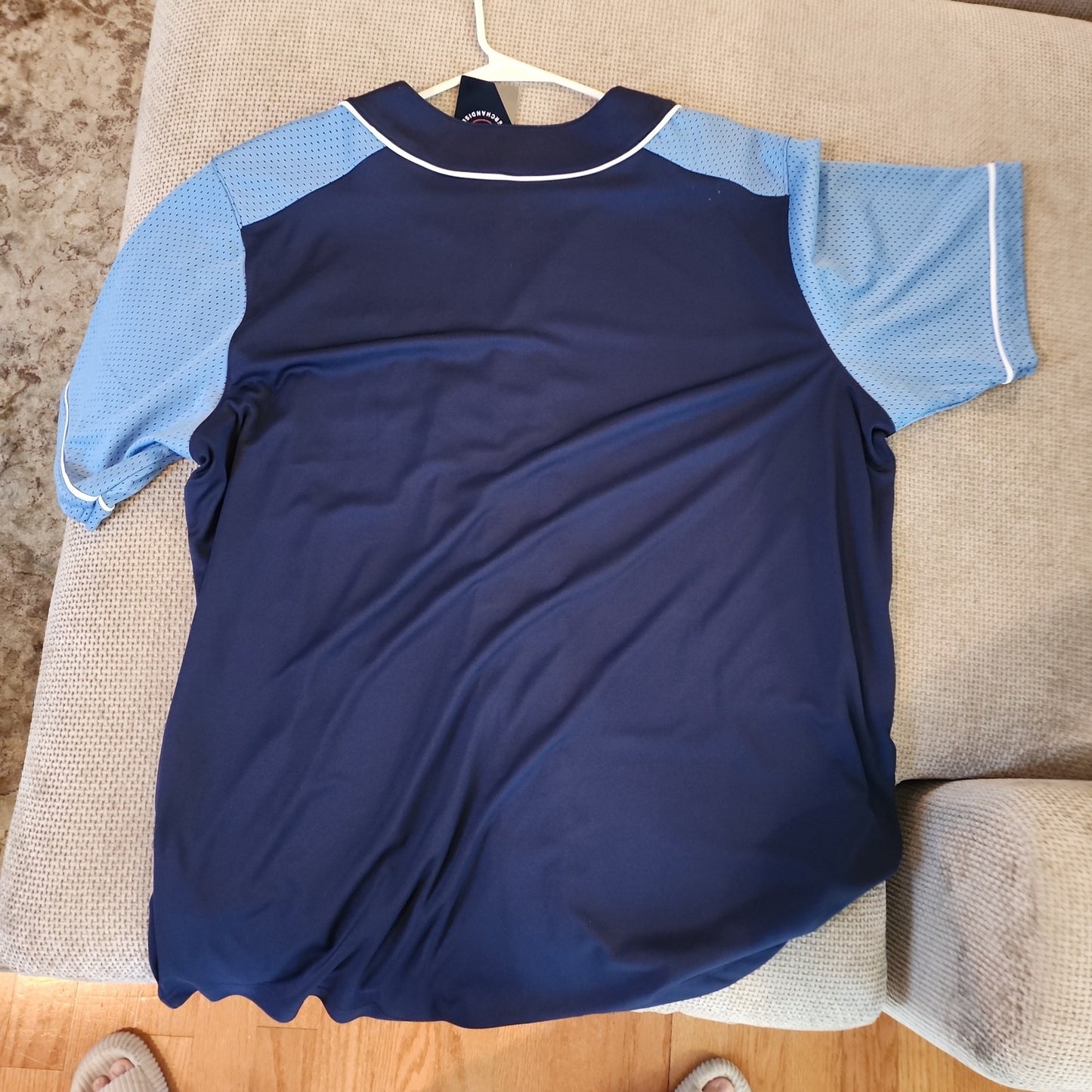 NWT Men's Majestic Tampa Bay Baseball Jersey XXL 2XL