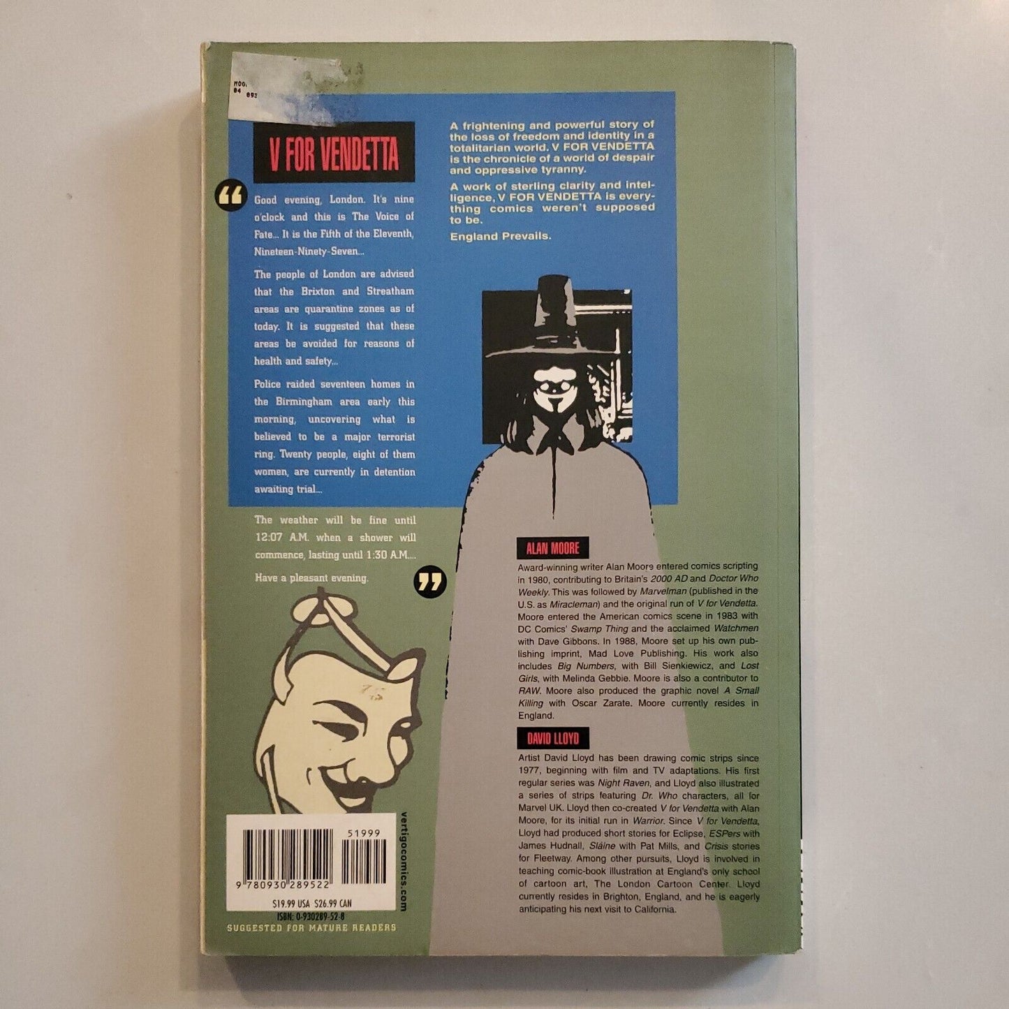 V for Vendetta - DC Comics/Vertigo - 1990