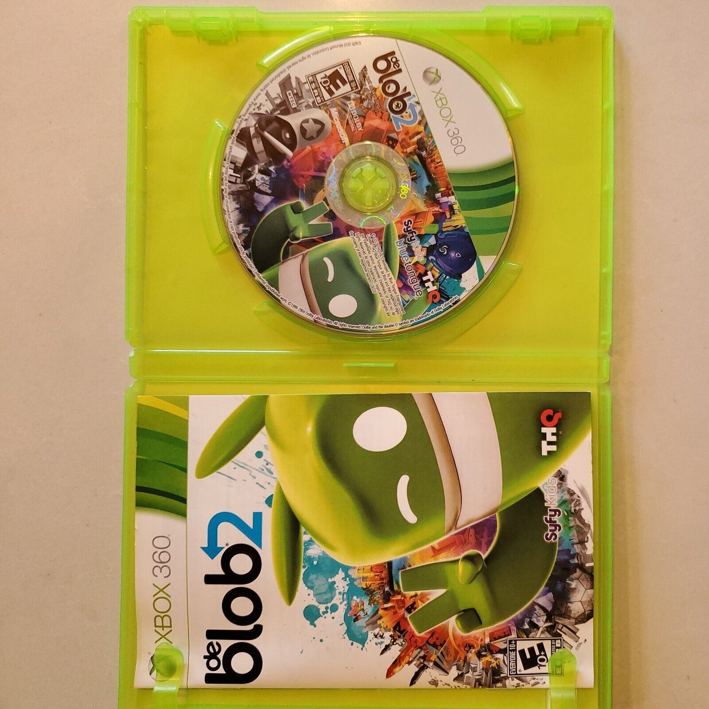 De Blob 2 MINT & COMPLETE! CIB Microsoft Xbox 360 (2011) No scratches SB8