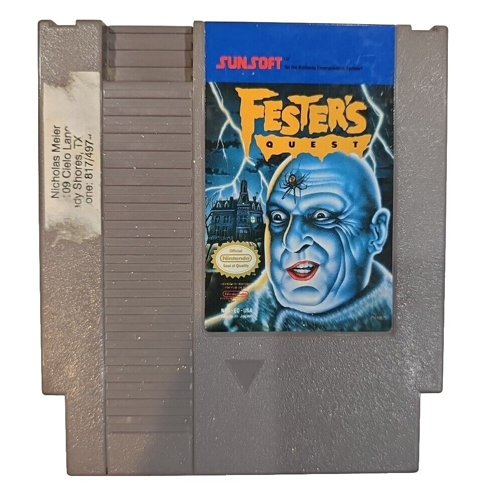 Fester's Quest (Nes Nintendo, 1989) Cleaned And Tested