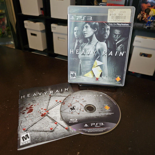 PS3 Heavy Rain PS3 PlayStation 3 - CIB, Complete with Manual, Tested