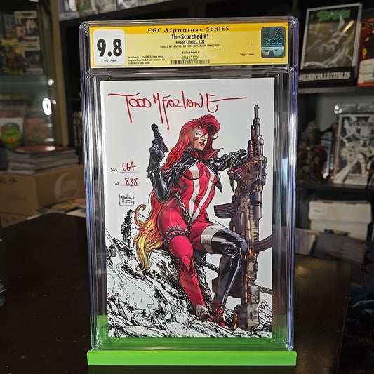 Scorched #1 1:250 CGCSS 9.8 Todd McFarlane Virgin SIGNED 664/838 Spawn Grail