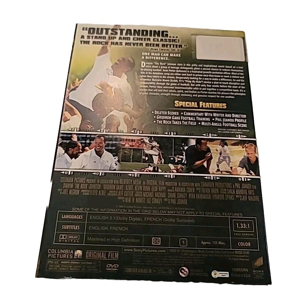 Gridiron Gang DVD with Slip Cover Brand New