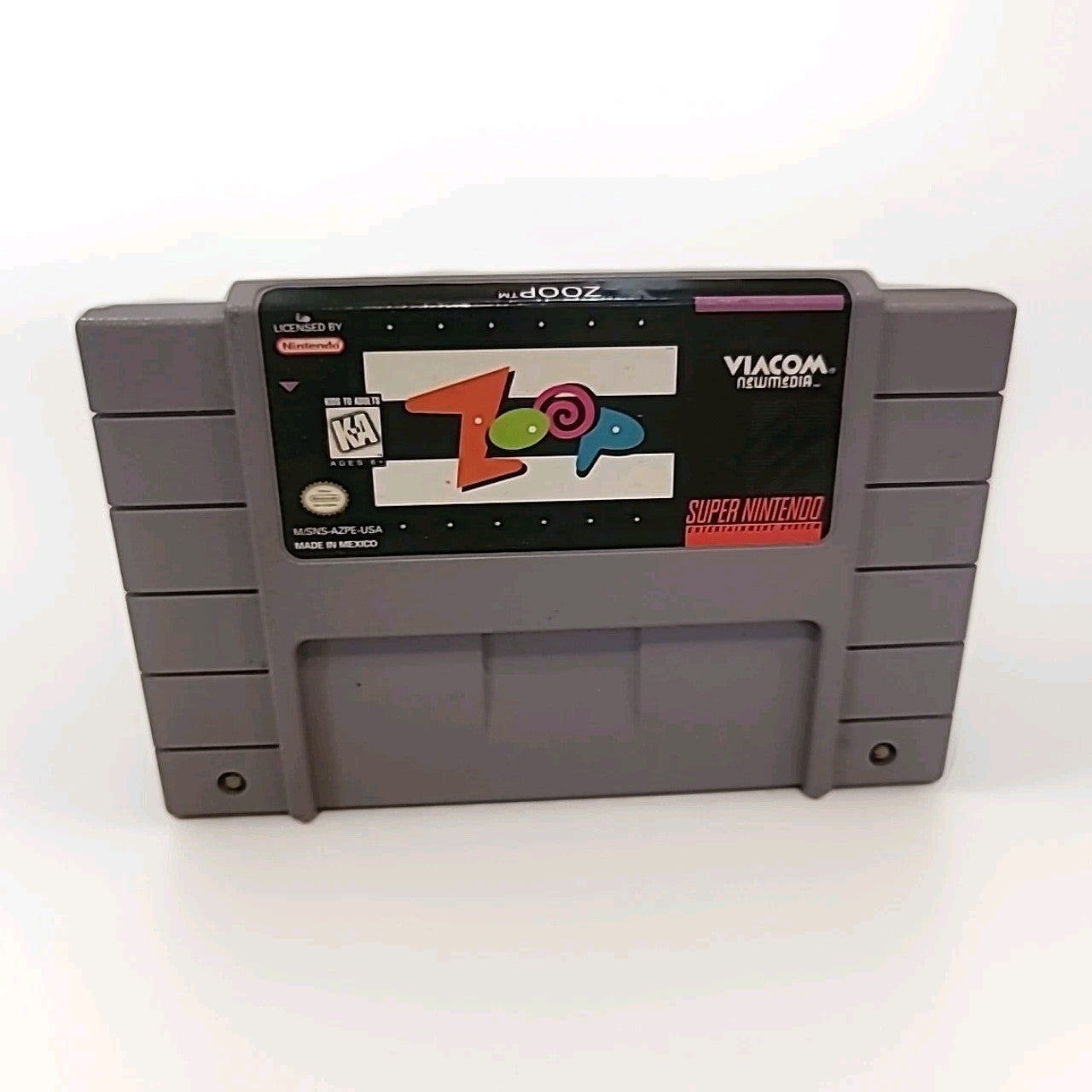 Zoop Super Nintendo Game