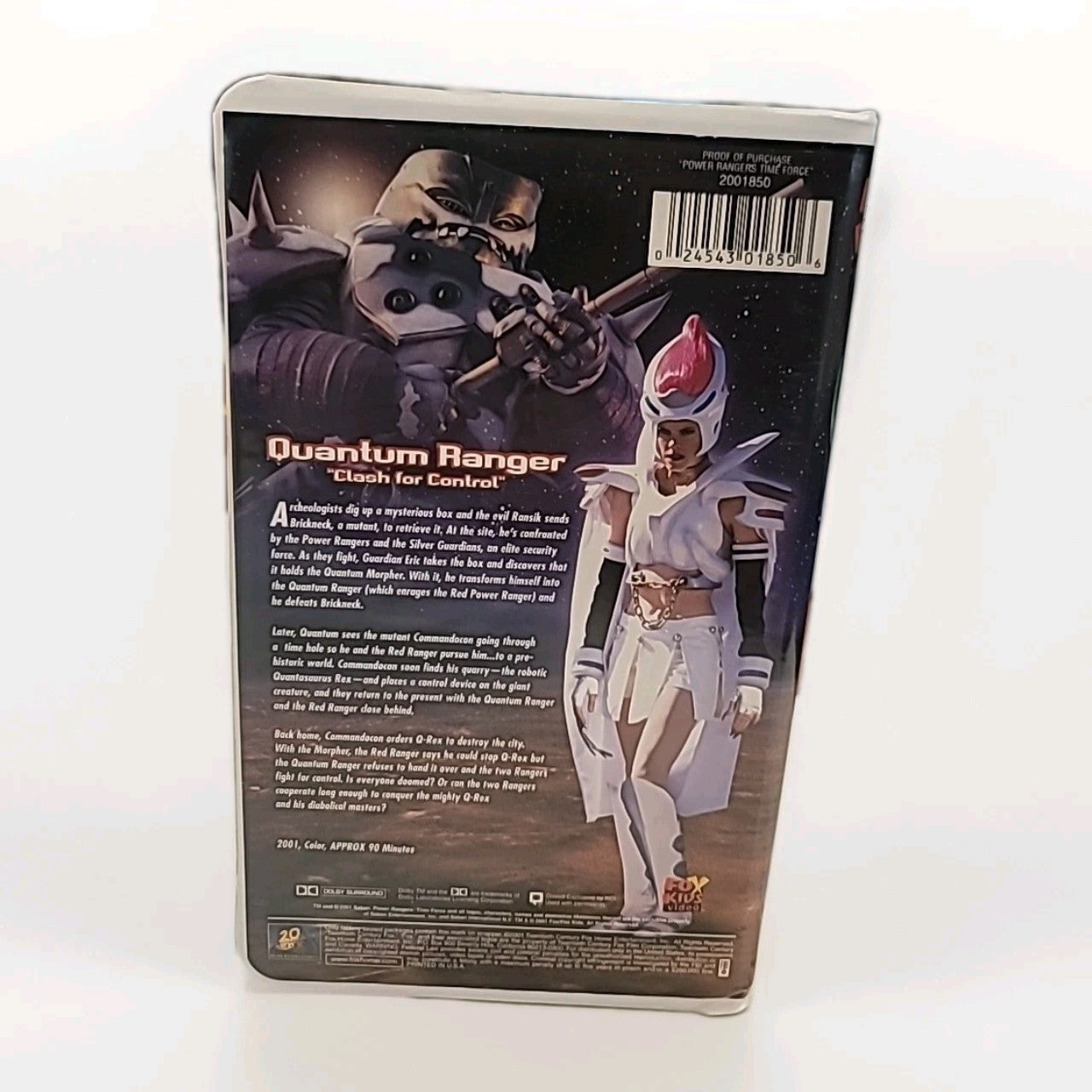 Power Rangers Time Force Quantum Ranger Clash for Control VHS 2001 Animated