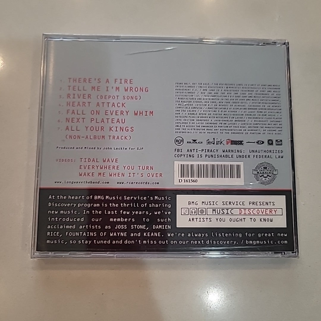 Longwave There's A Fire EP PROMO CD  with RARE SONG TRACK + 3 VIDEOS NEW SEALED