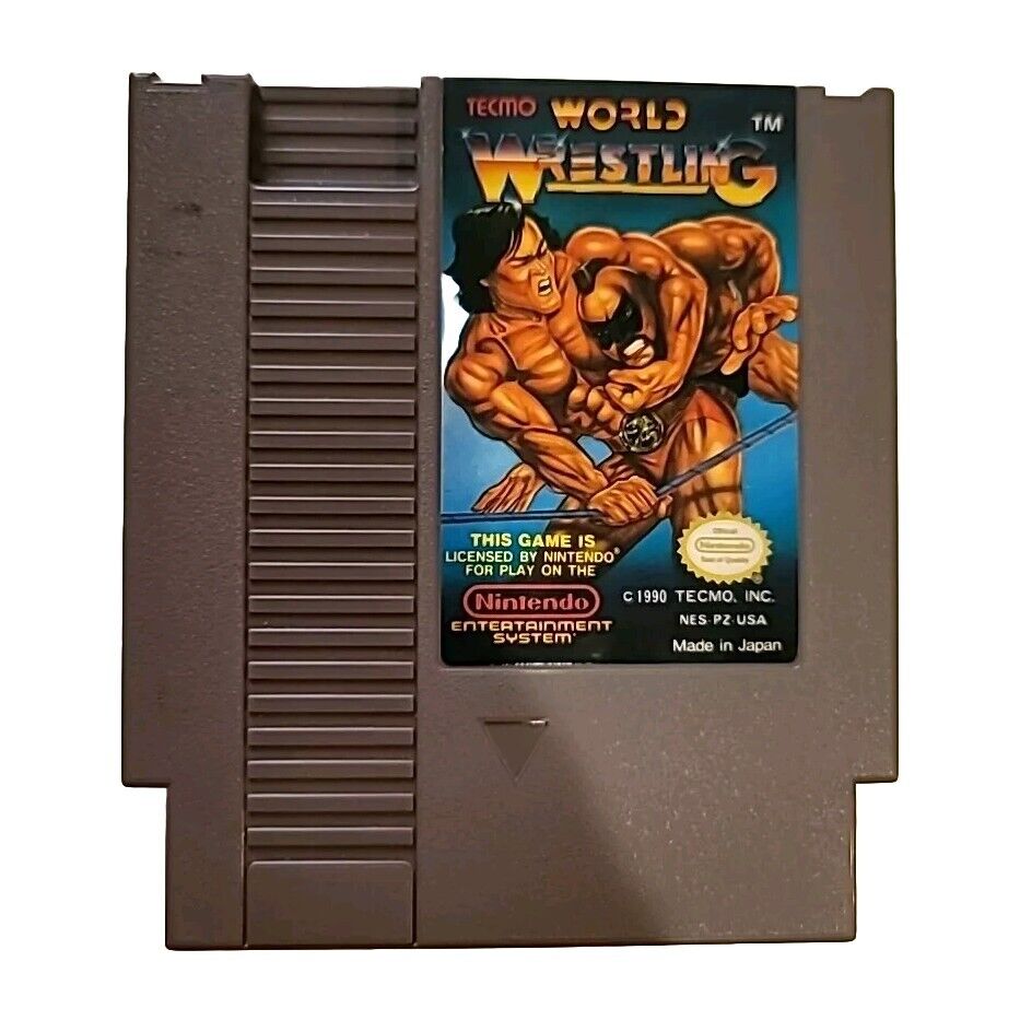 Tecmo World Wrestling NES Video Game  CARTRIDGE ONLY