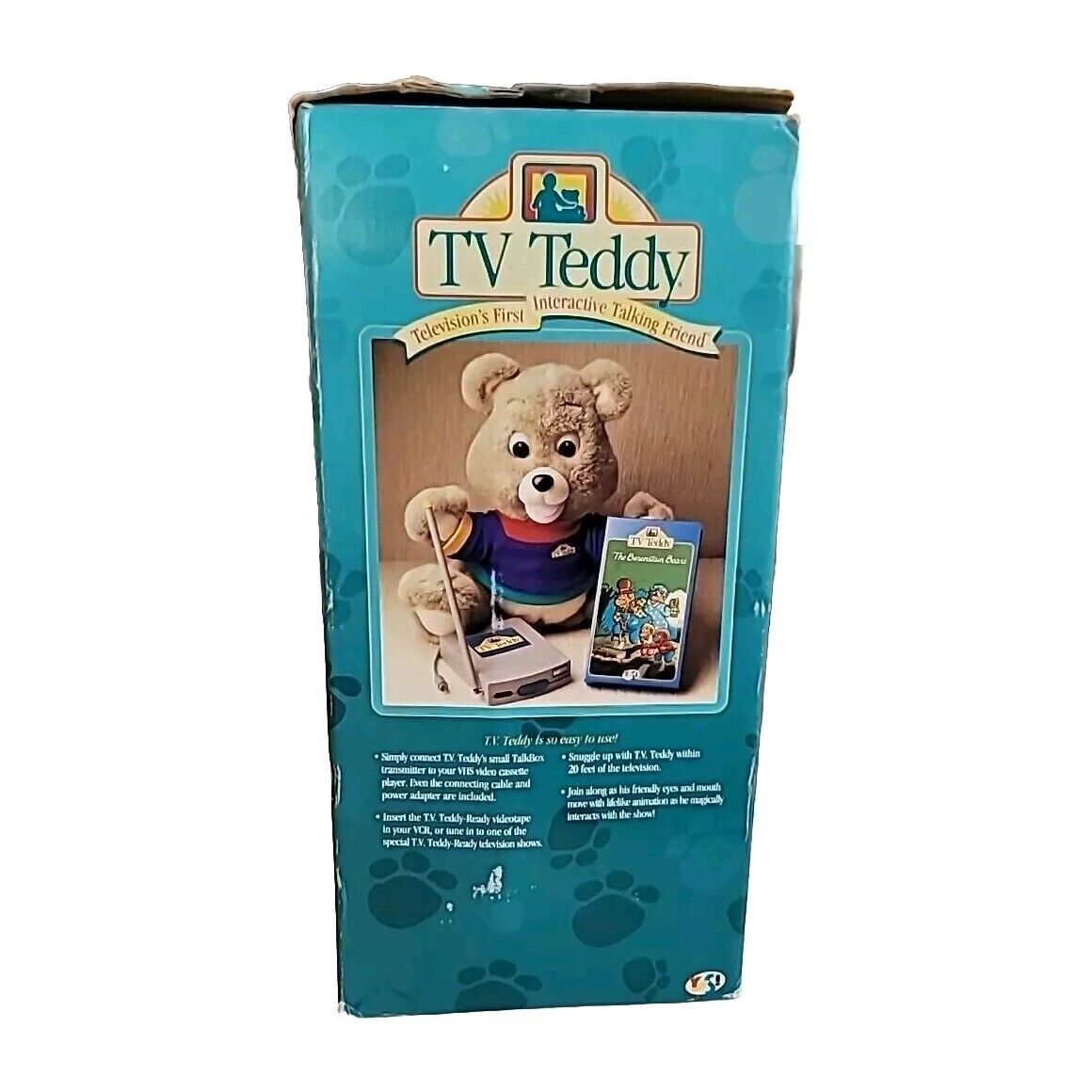 TV Teddy Vintage VHS VCR Interactive Wireless Teddy 