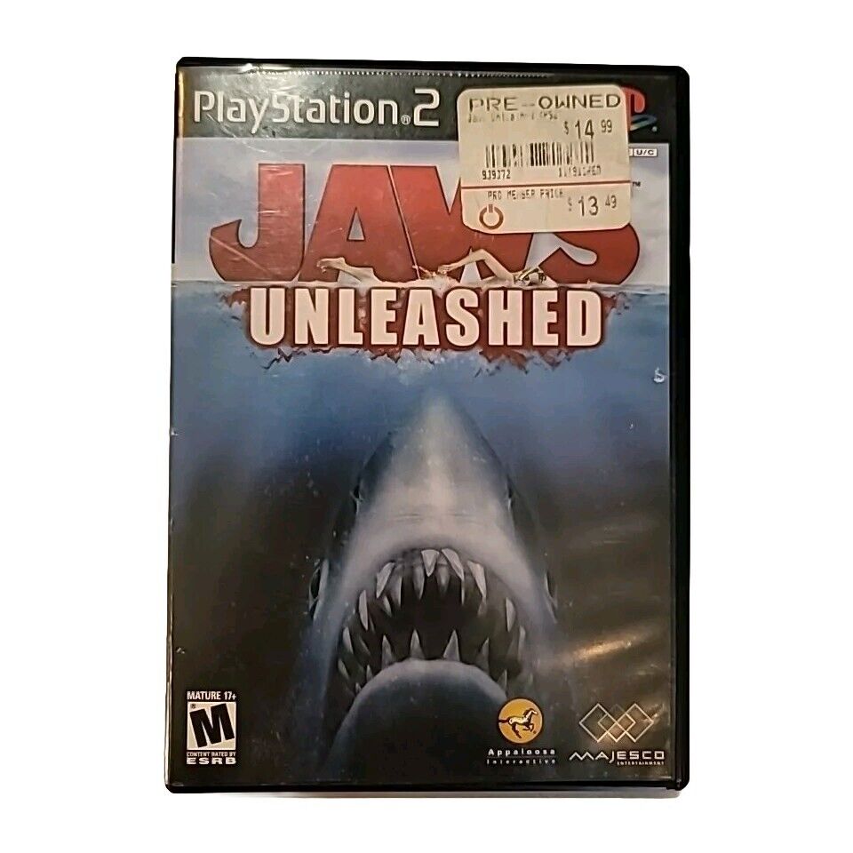 Jaws Unleashed Sony PlayStation 2 2006 Jaws the Game PS2 CIB Complete