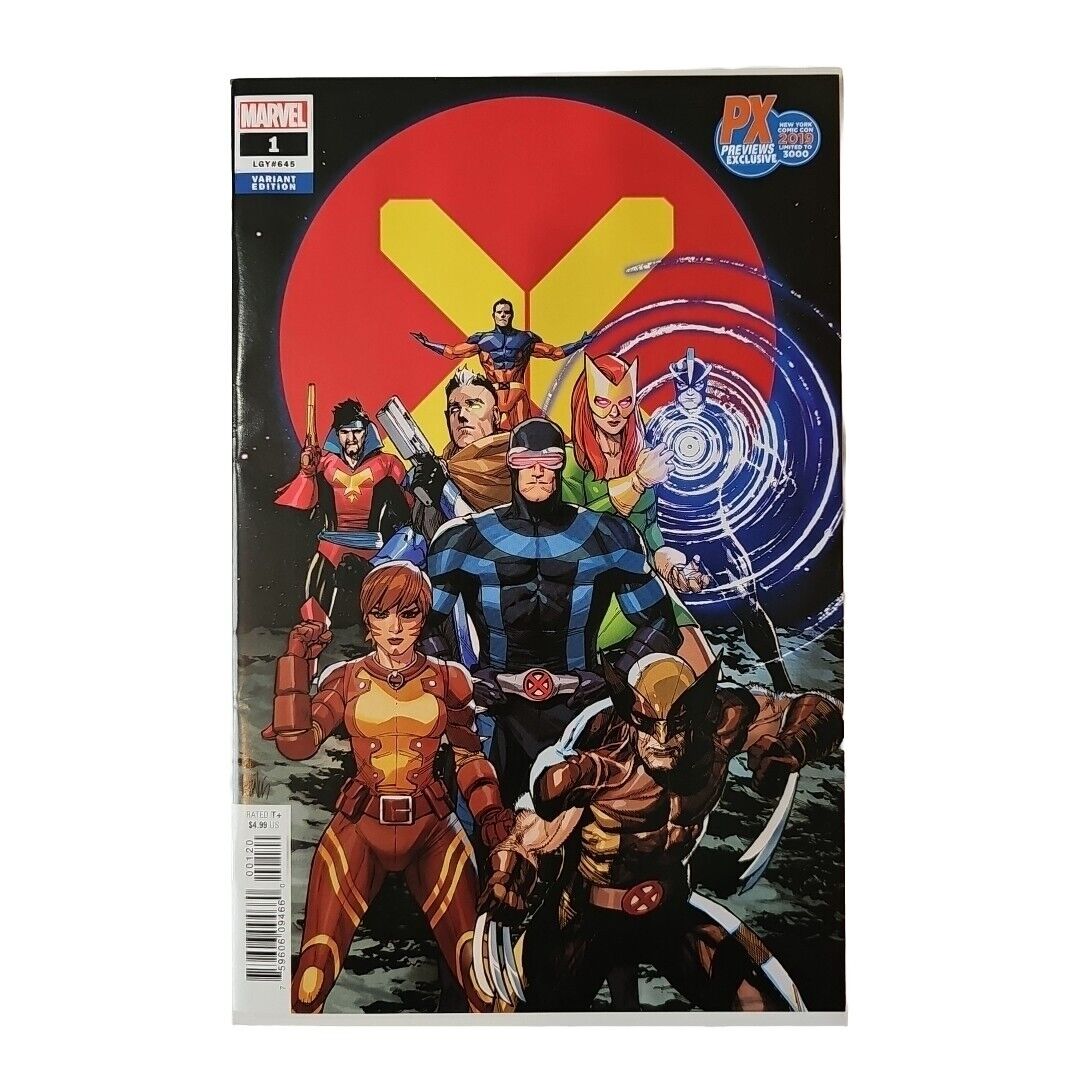 X-Men #1  NYCC PX Exclusive Variant Marvel Comics Hickman 2019 VF