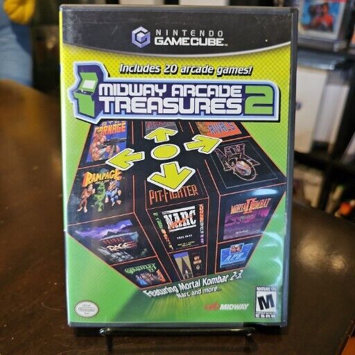 Midway Arcade Treasures 2 (Nintendo GameCube, 2004) With REG Card