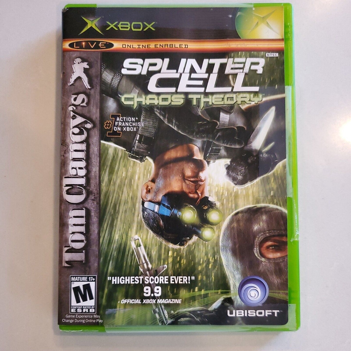 TOM CLANCY'S SPLINTER CELL CHAOS THEORY XBOX GAME ~ COMPLETE SB8