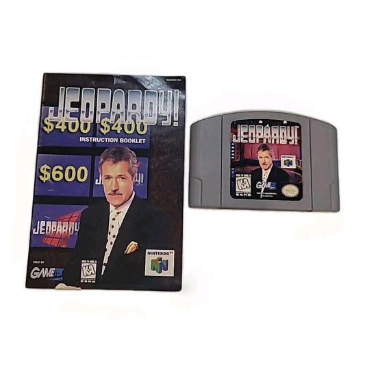 Jeopardy (Nintendo 64 N64, 1998) W/ Manual