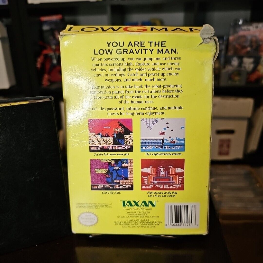 Low G Man NES Nintendo Complete Authentic!! Rare! No Manual