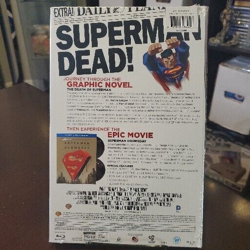 The Death of Superman Graphic Novel Plus Superman/Doomsday Blu Ray and DVD