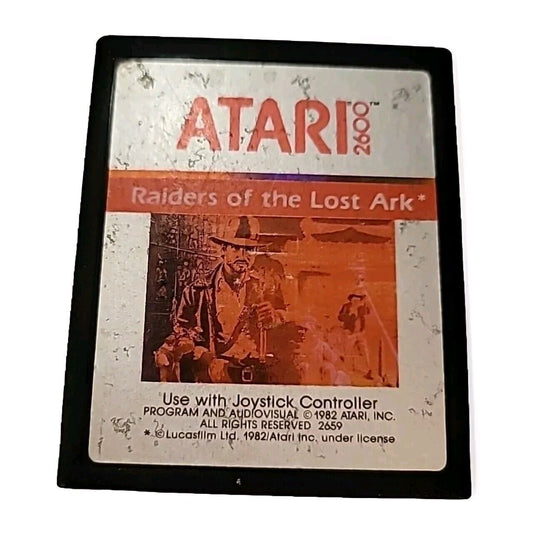 Raiders of the Lost Ark (Atari 2600, 1982) Authentic Cartridge
