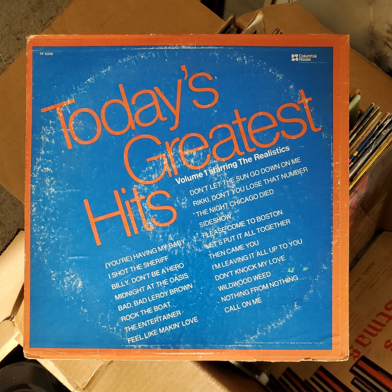 The Realistics - Todays Greatest Hits - Columbia House , AG1