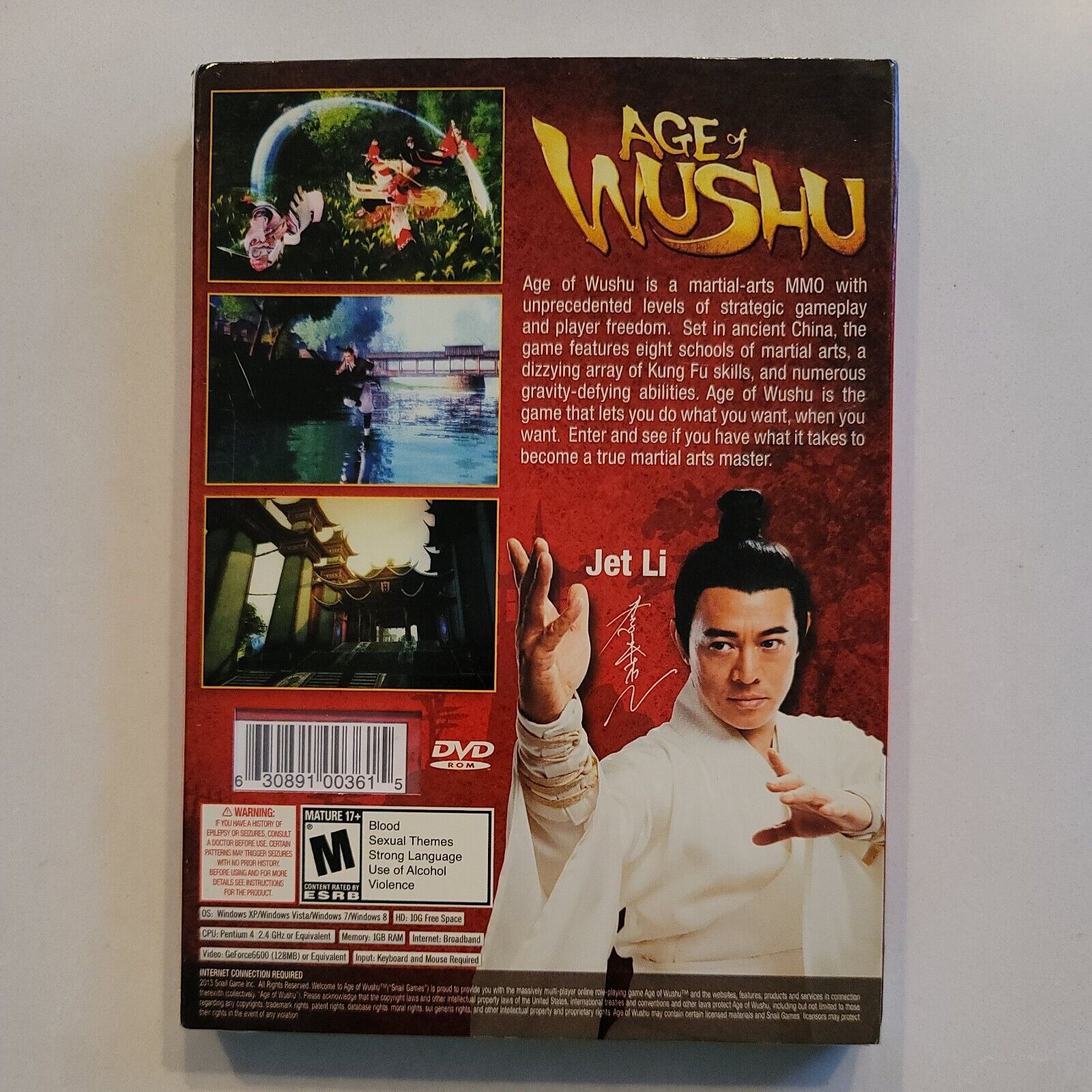 Age of Wushu (PC, 2013) Snail Games USA BRAND NEW Factory Sealed Rated M