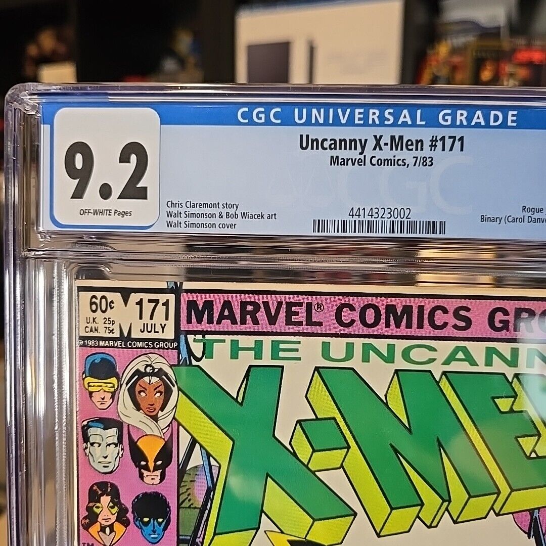 X-Men #171, CGC 9.2, OW Rogue Joins the X-Men Marvel 1983