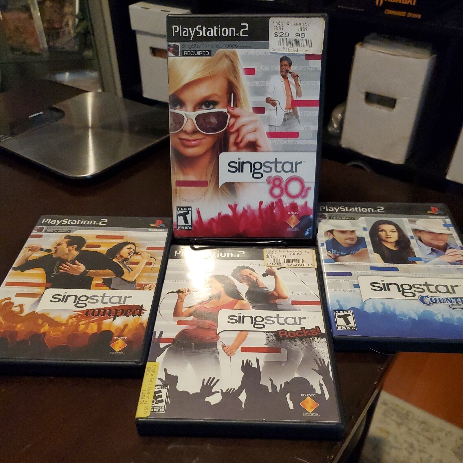 PS2 Game Lot Bundle SingStar Bundle 4 Games!