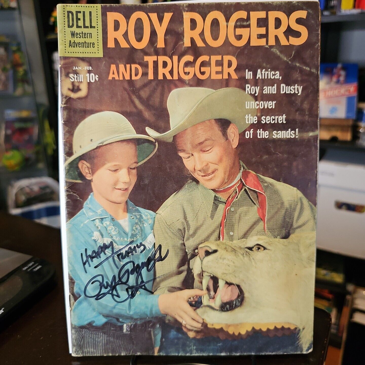 Roy Rogers Comics #135 SIGNED BY ROY DUSTY ROGERS! Vg-