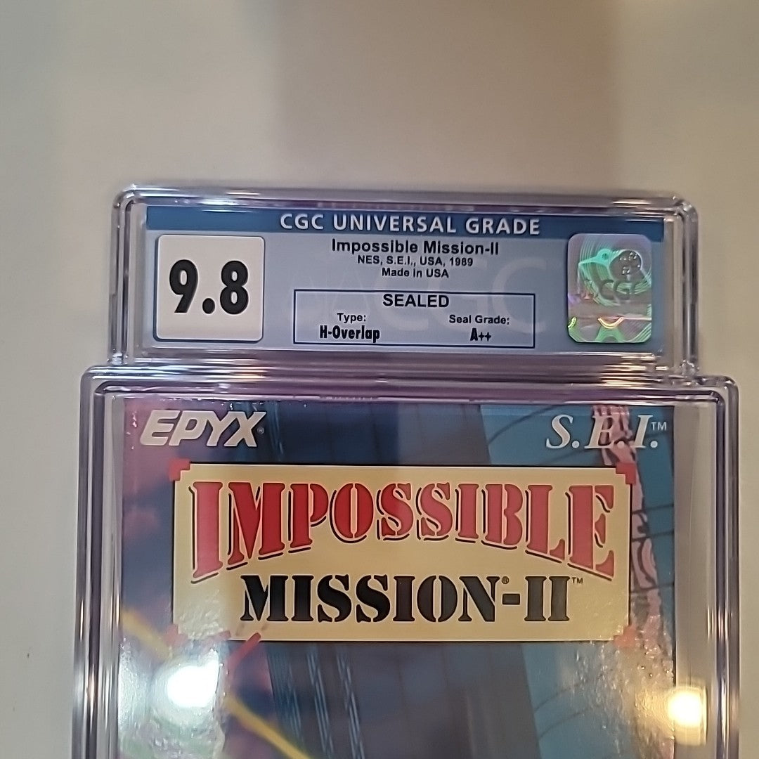 Impossible Mission II 2 Nintendo NES Sealed New CGC 9.8 A++ Graded