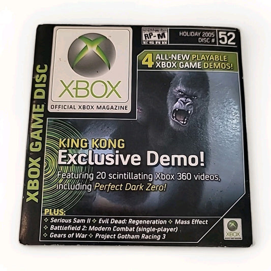 Official Xbox Magazine Demo Disc 52 - Holiday 2005 King Kong