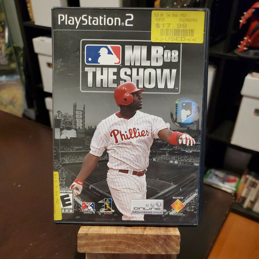 MLB 08: The Show (Sony PlayStation 2) PS2 GAME COMPLETE BASEBALL  with manual