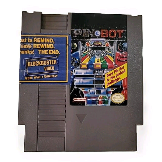 Pinbot ~Nintendo NES 1990 ~Pin Bot Pinball Game Cartridge Only ~