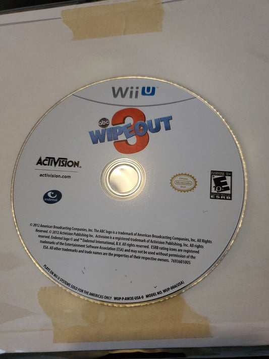 Wipeout 3 Nintendo Wii U 2012 Video Game DISC ONLY obstacle course game show