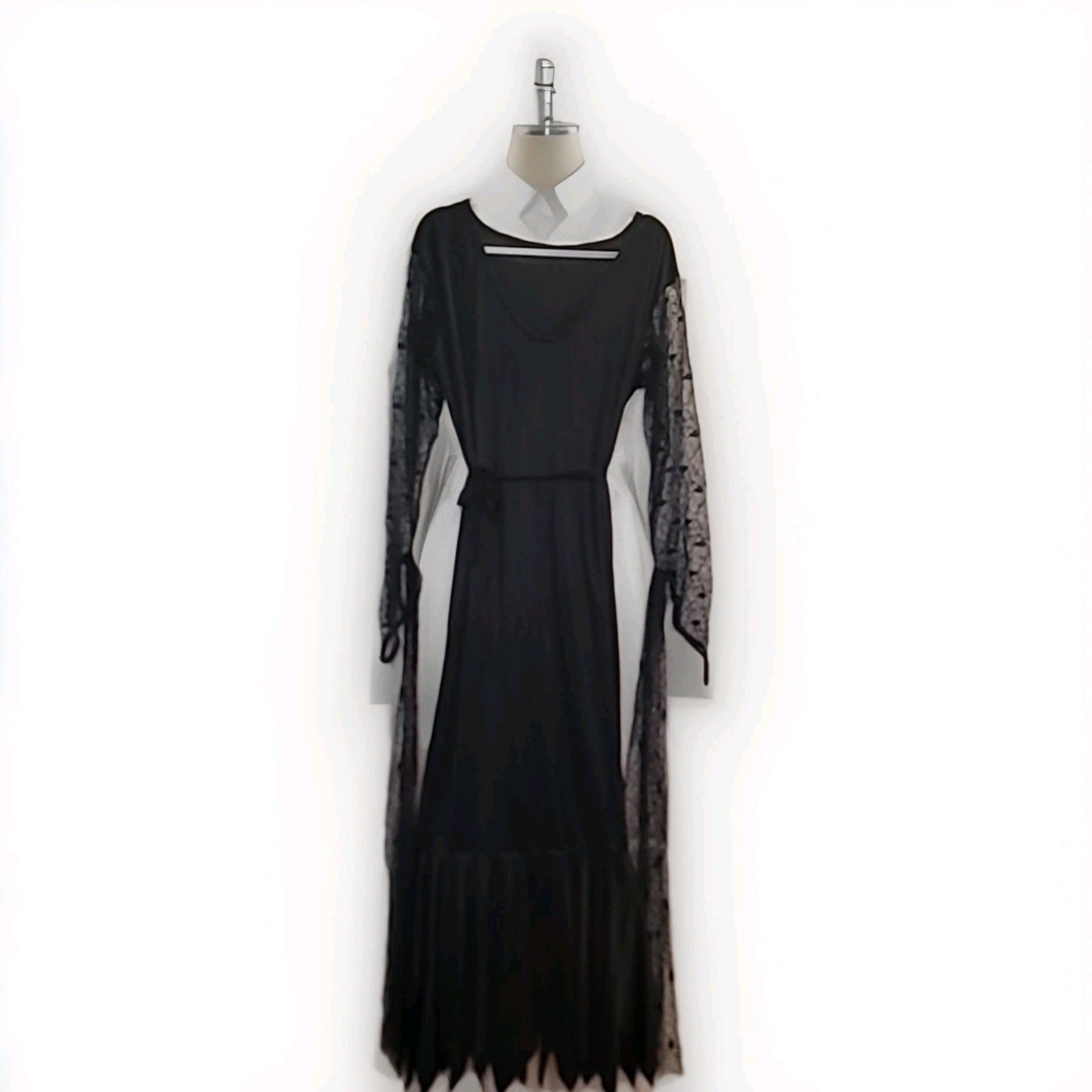 Adult Morticia Addams Family Costume Size L The Addams Family Dress & Wig Adult Morticia Addams Family Costume Size L The Addams Family Dress & Wig