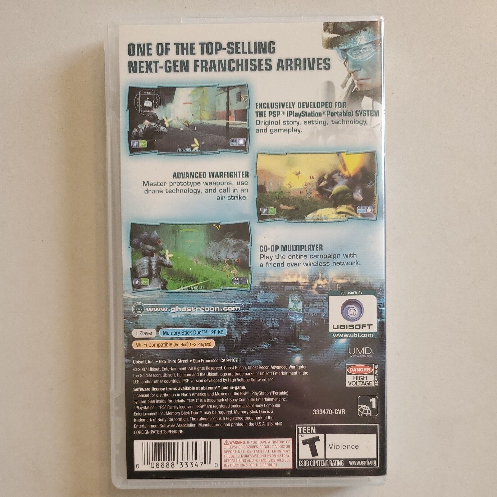 Tom Clancy's Ghost Recon: Advanced Warfighter 2 - Sony PSP CIB Complete