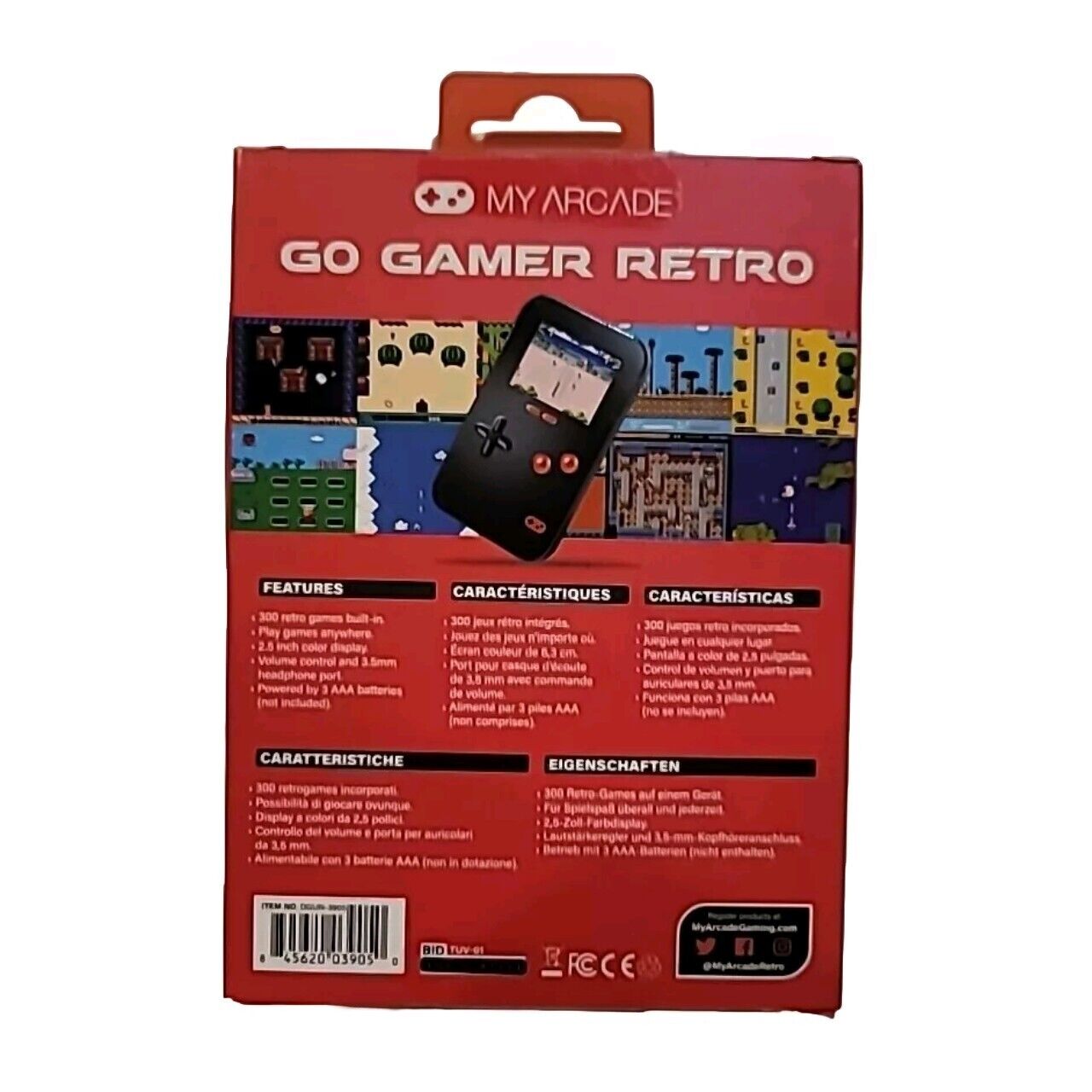 My Arcade Go Gamer Retro Portable Handheld 300 Games Jeux Video Games (NEW)