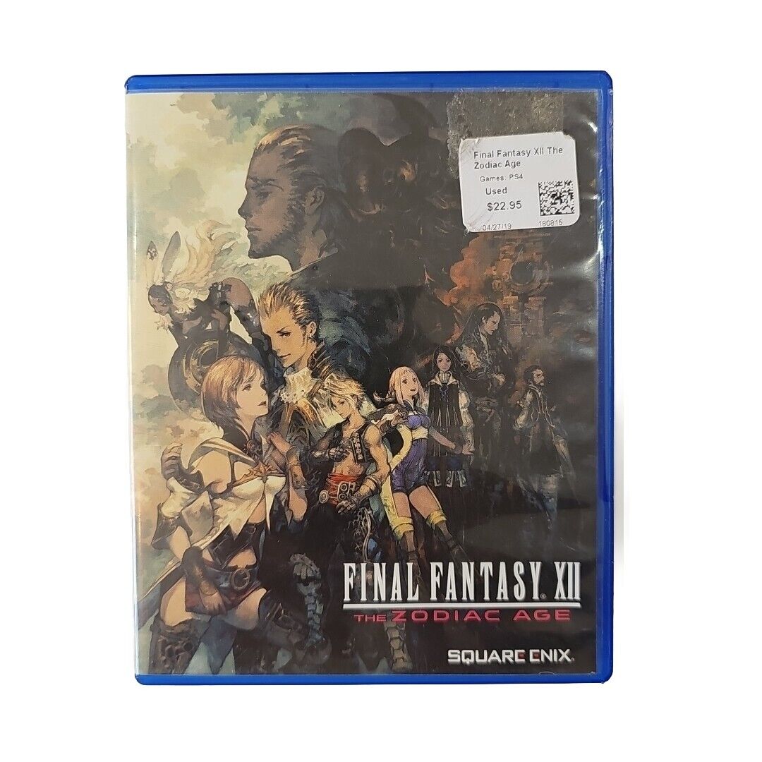 Final Fantasy XII 12: The Zodiac Age (PS4 ) CIB Great cond* rare cover