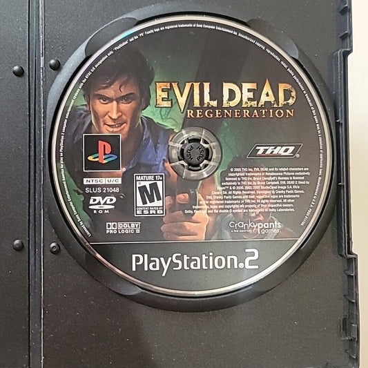 Evil Dead Regeneration Playstation 2 PS2 Video Game Disc With Case