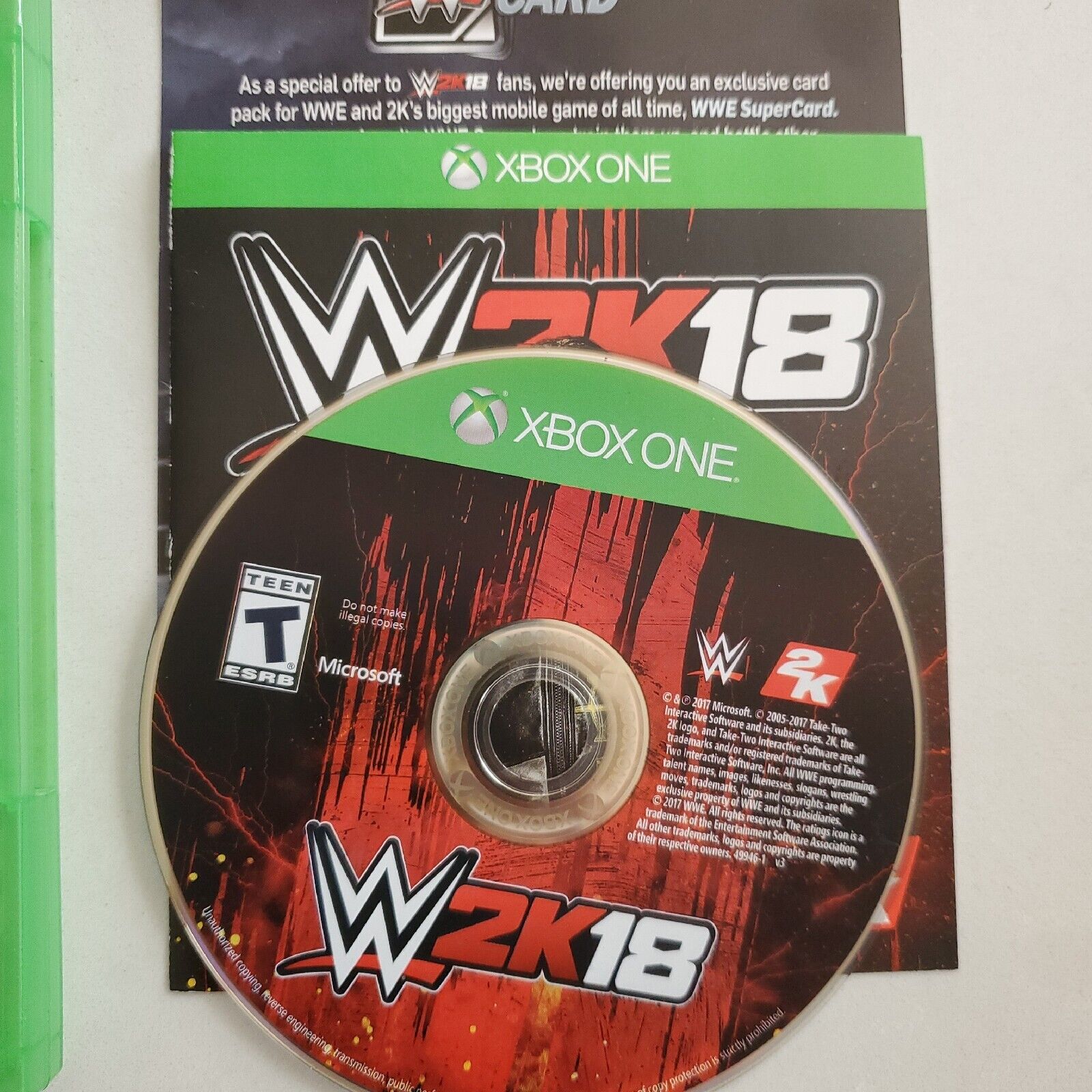 WWE 2K18 - Xbox One CIB TESTED