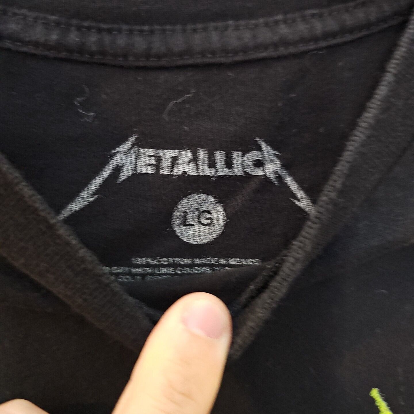 METALLICA AND JUSTICE FOR ALL TEE BLACK SZ Large Clean!!