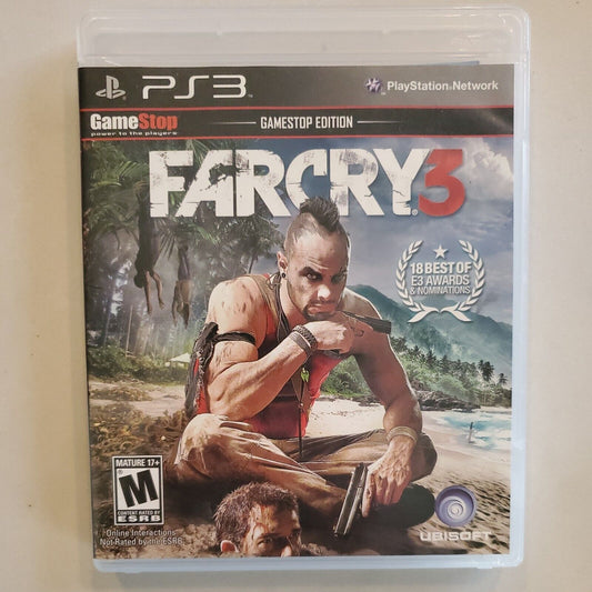 FAR CRY 3 Sony PlayStation 3, 2012 Ubisoft PS3 Game Stop Edition Complete  CIB