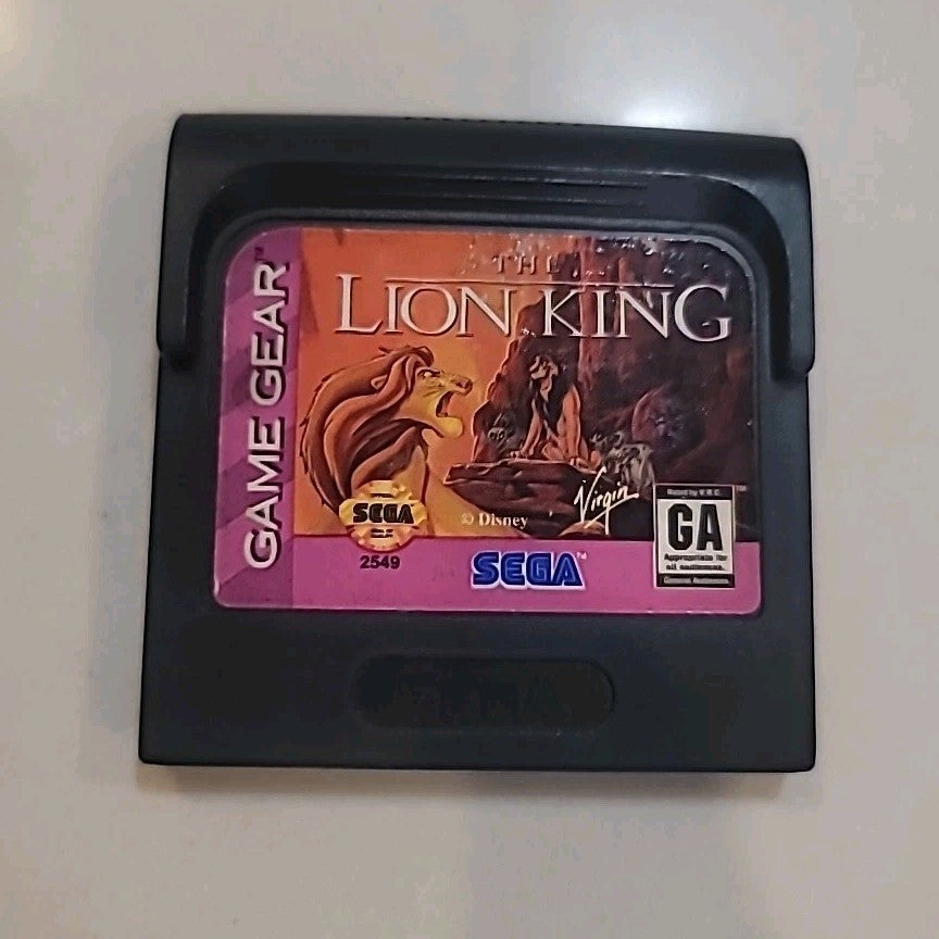 The Lion King Game Gear Game * Sega Gamegear Disney