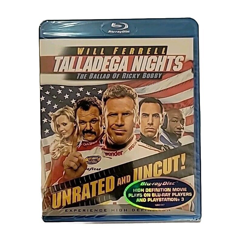 Talladega Nights: The Ballad of Ricky Bobby Unrated & Uncut Blu-ray BRAND NEW