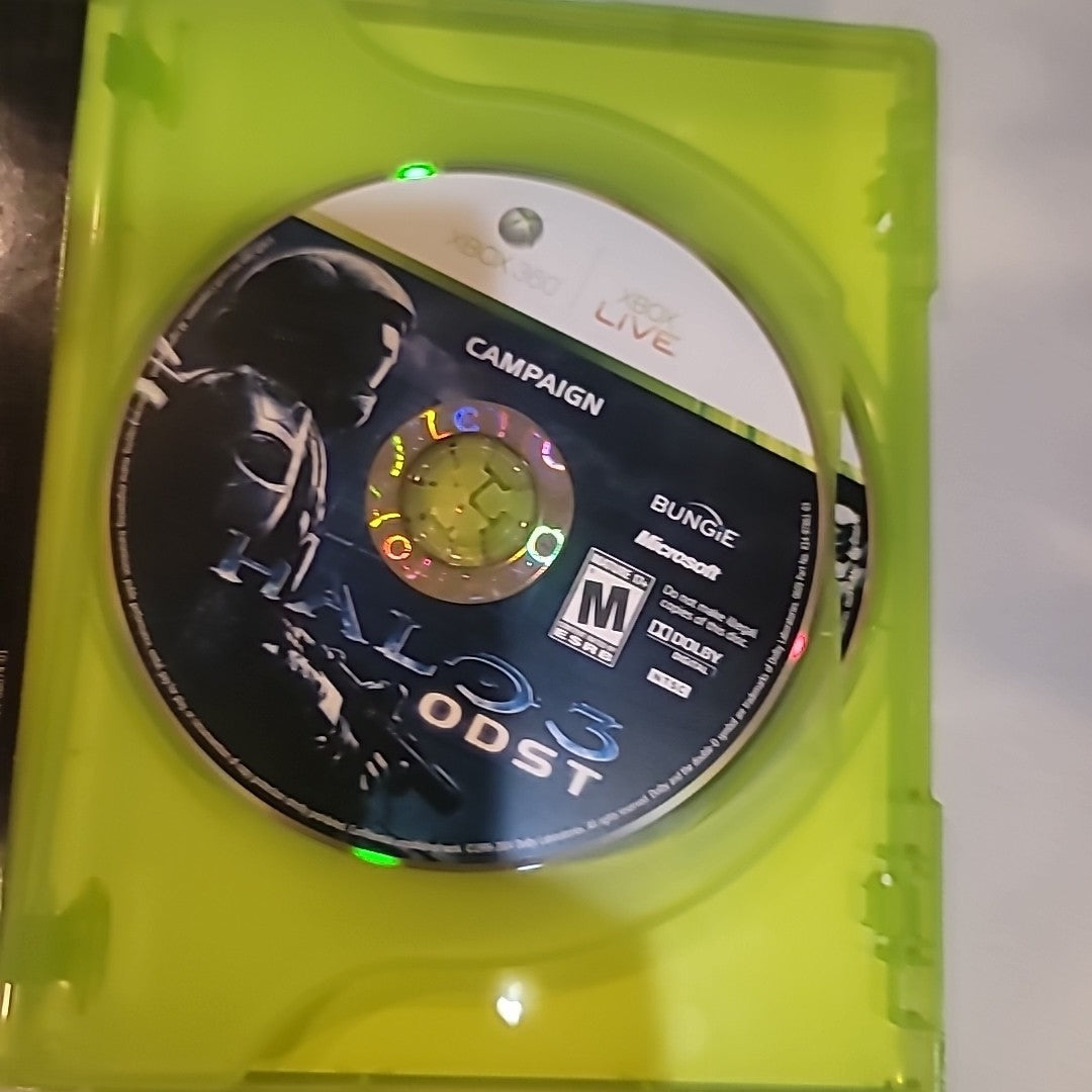 XBOX 360 Game Halo 3: ODST Complete 2 DISC Set. Ships Fast