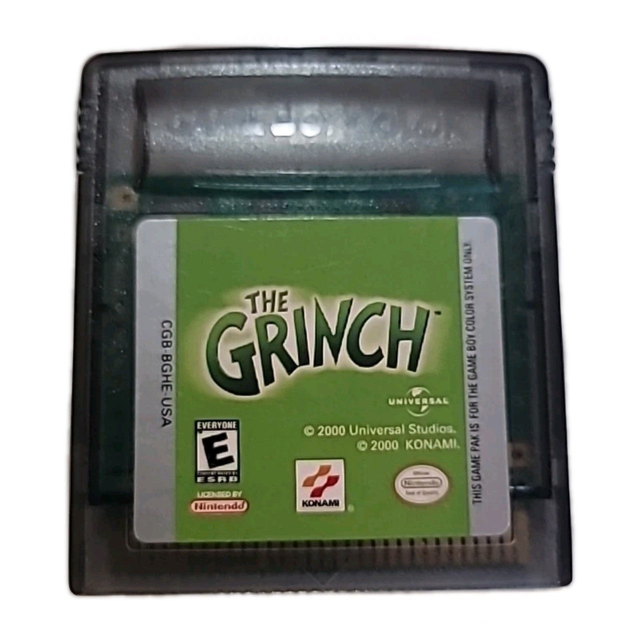 The Grinch (Nintendo Gameboy Color, GBC) Authentic Cartridge - Tested