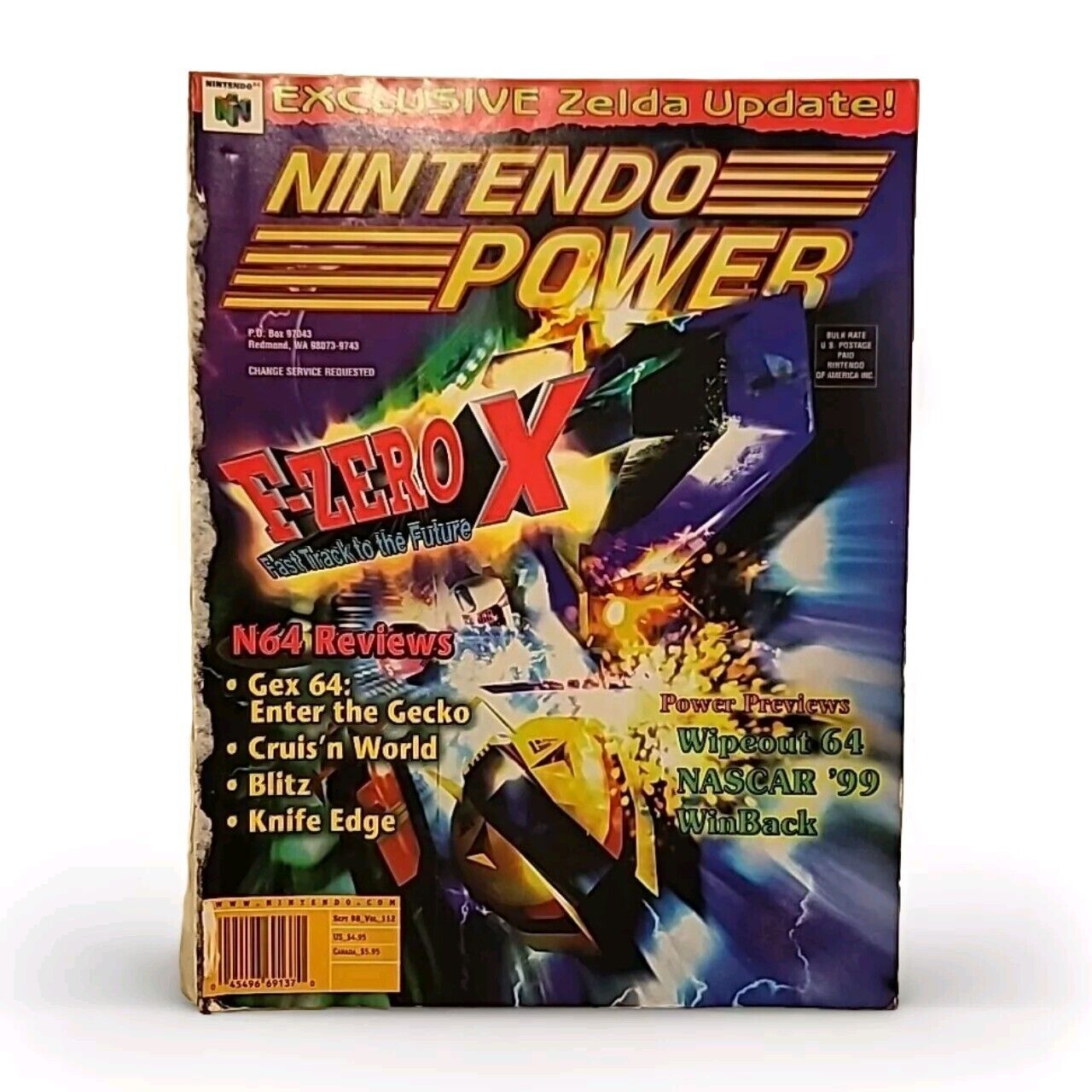 Nintendo Power Volume 112 F-Zero X w/ poster, inserts