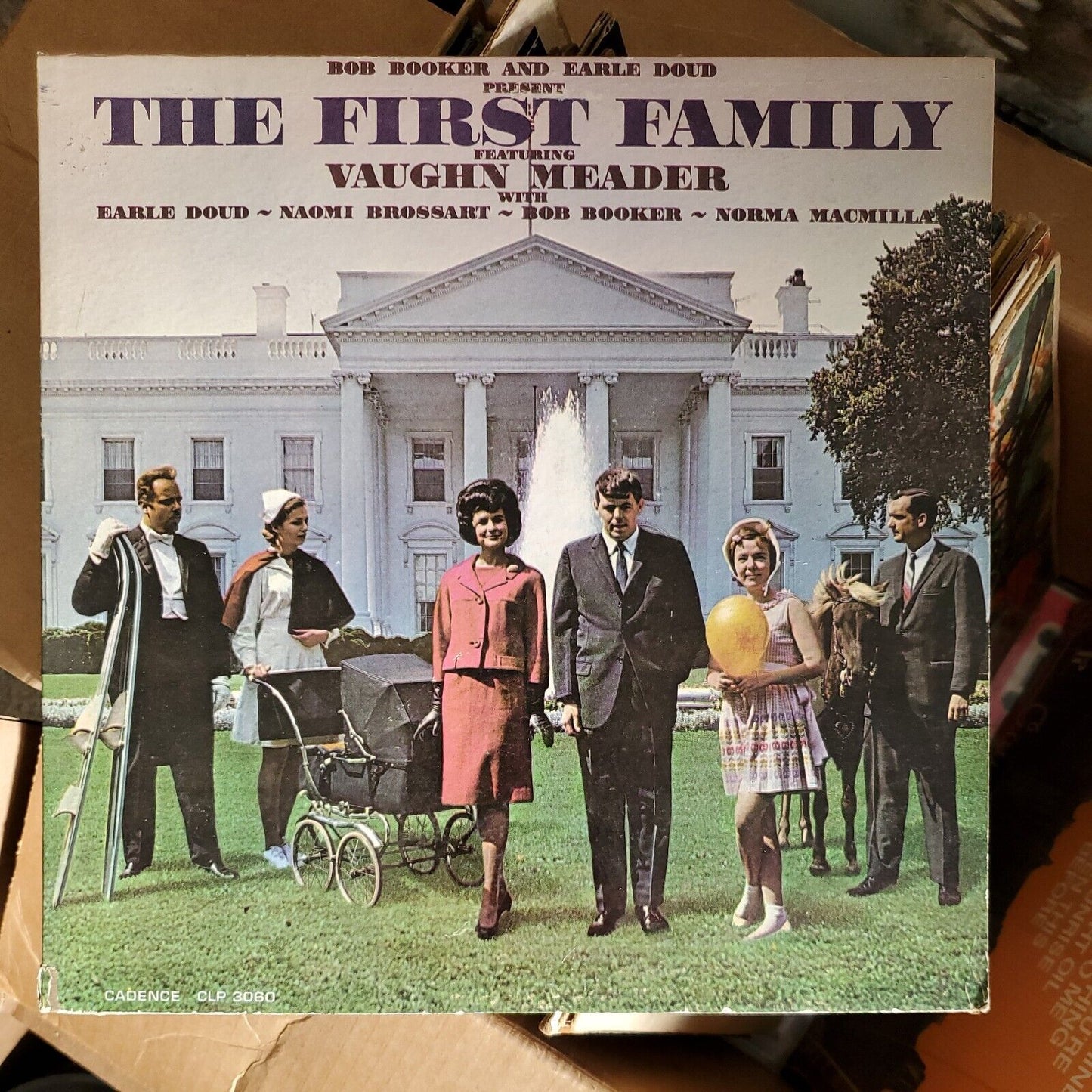 THE FIRST FAMILY LP Vinyl Record, Cadence Records, Feat. Vaughn Meader AG1