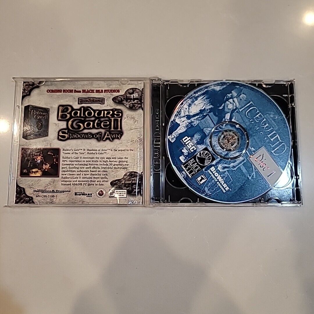 Icewind Dale Baldur's Gate Forgotten Realms Adv D&D Win95/98 PC 2-CD-ROM (2000)