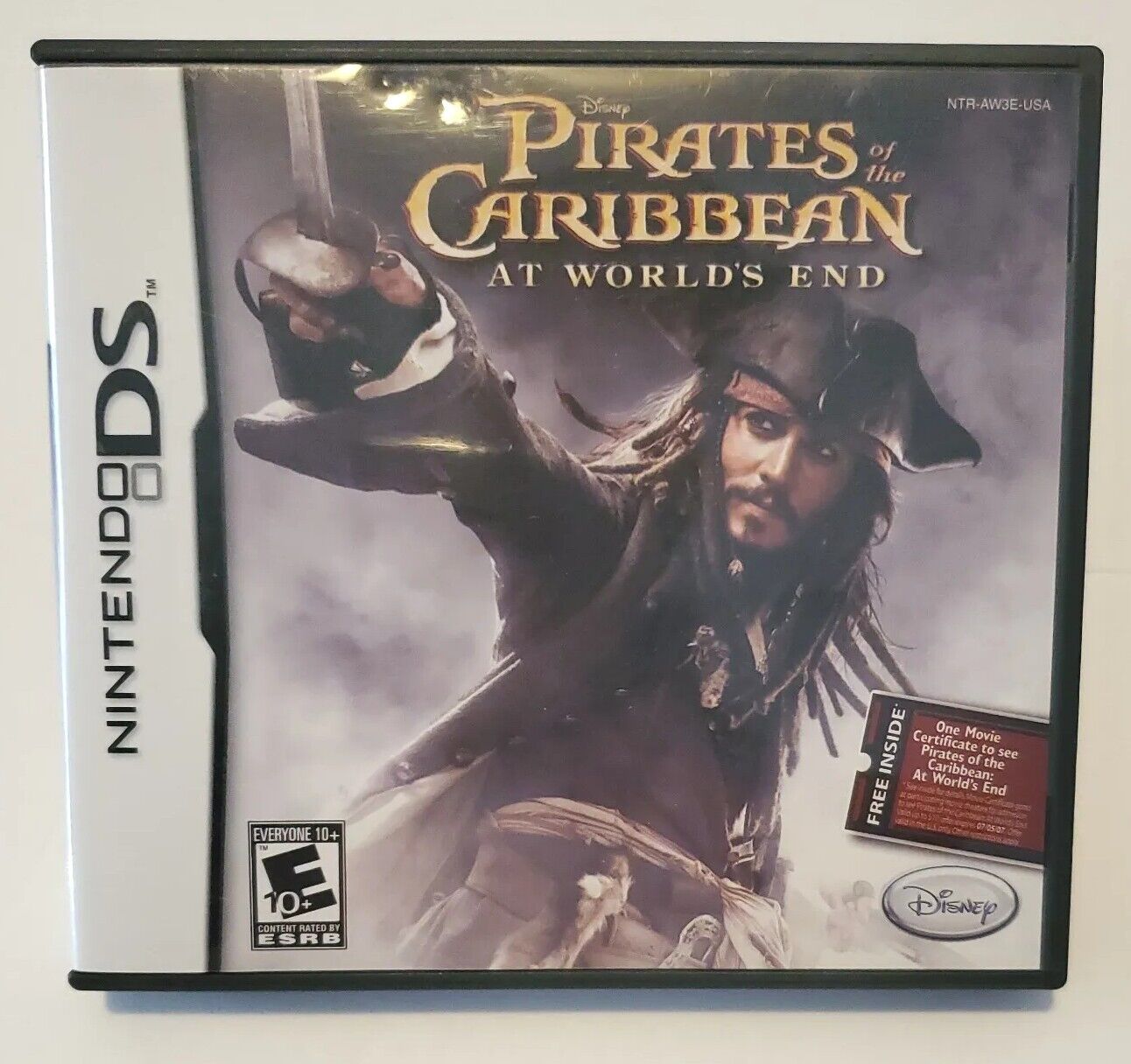 Pirates of the Caribbean: At World's End (Nintendo DS, 2007) With Movie Ticket