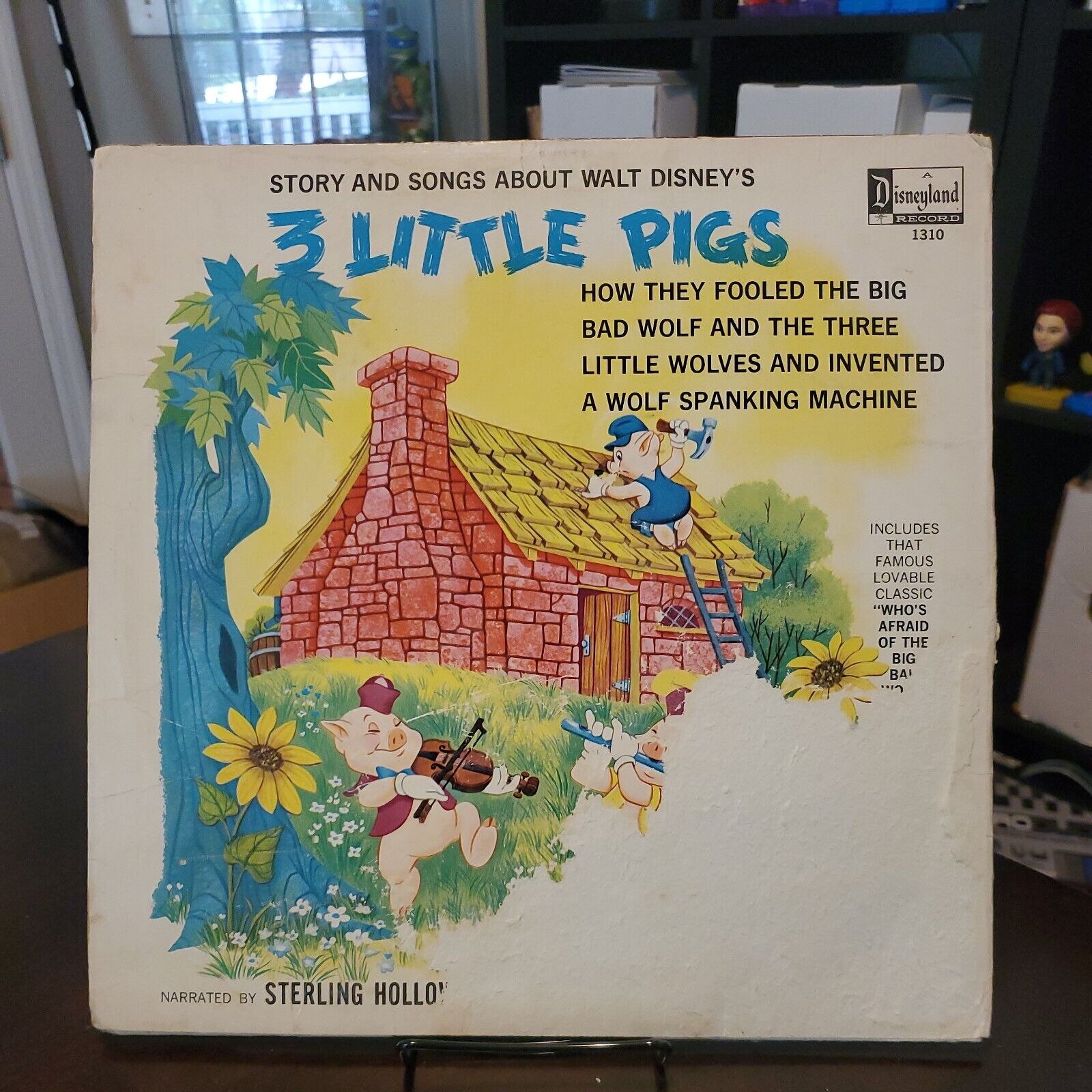 WALT DISNEY 3 LITTLE PIGS LP ORIGINAL DISNEYLAND VINYL 1963 EXCELLENT CONDITION 