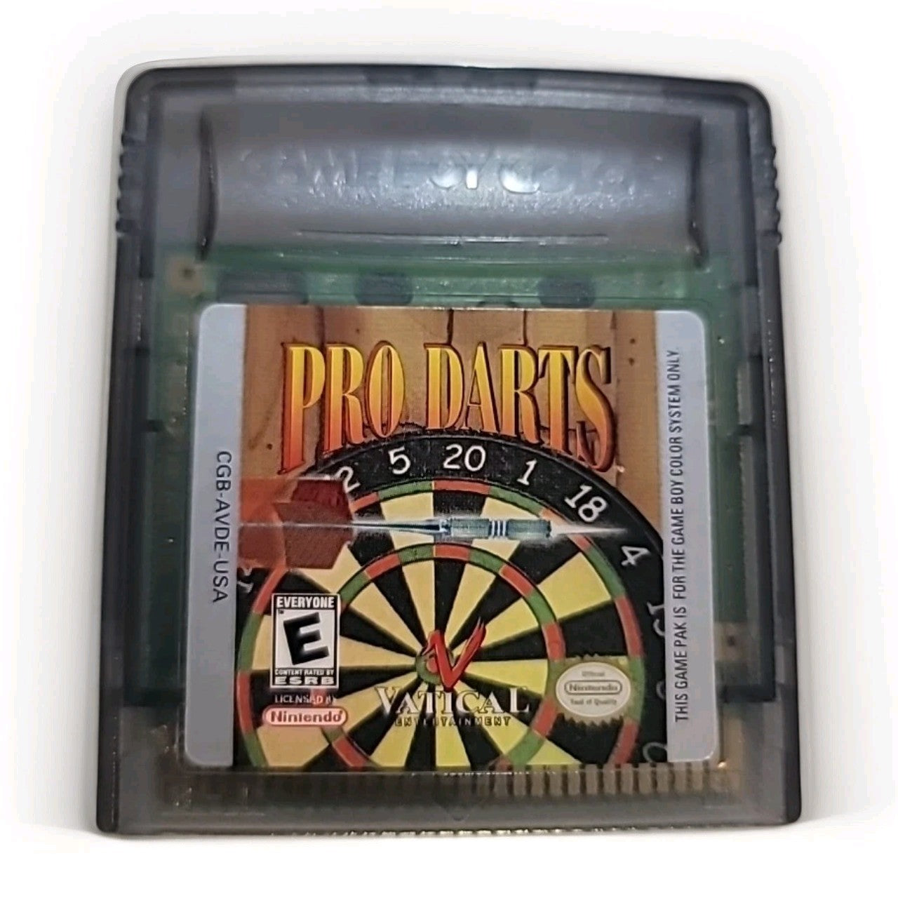 Pro Darts (Nintendo, Game Boy Color, Sports/Pub, 2002) Cartridge Only Tested 
